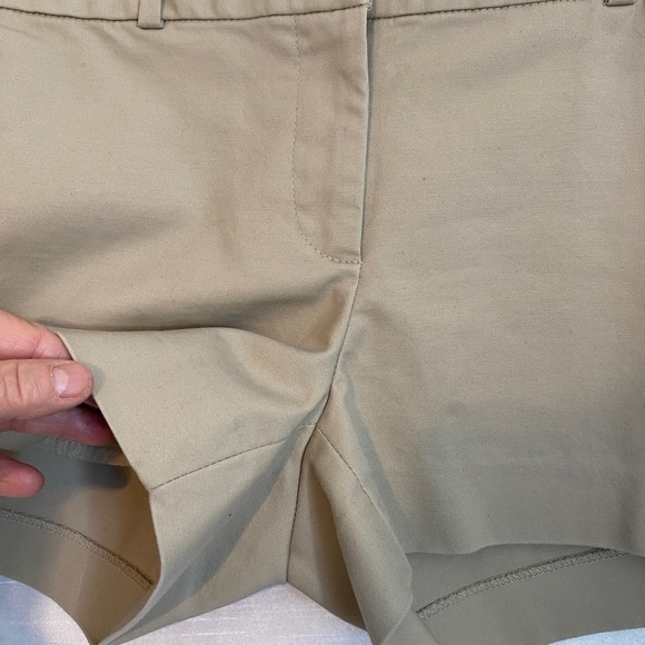 Michael Kors  Stretch Cotton Shorts Beige Ladies 4 - Picture 7 of 12